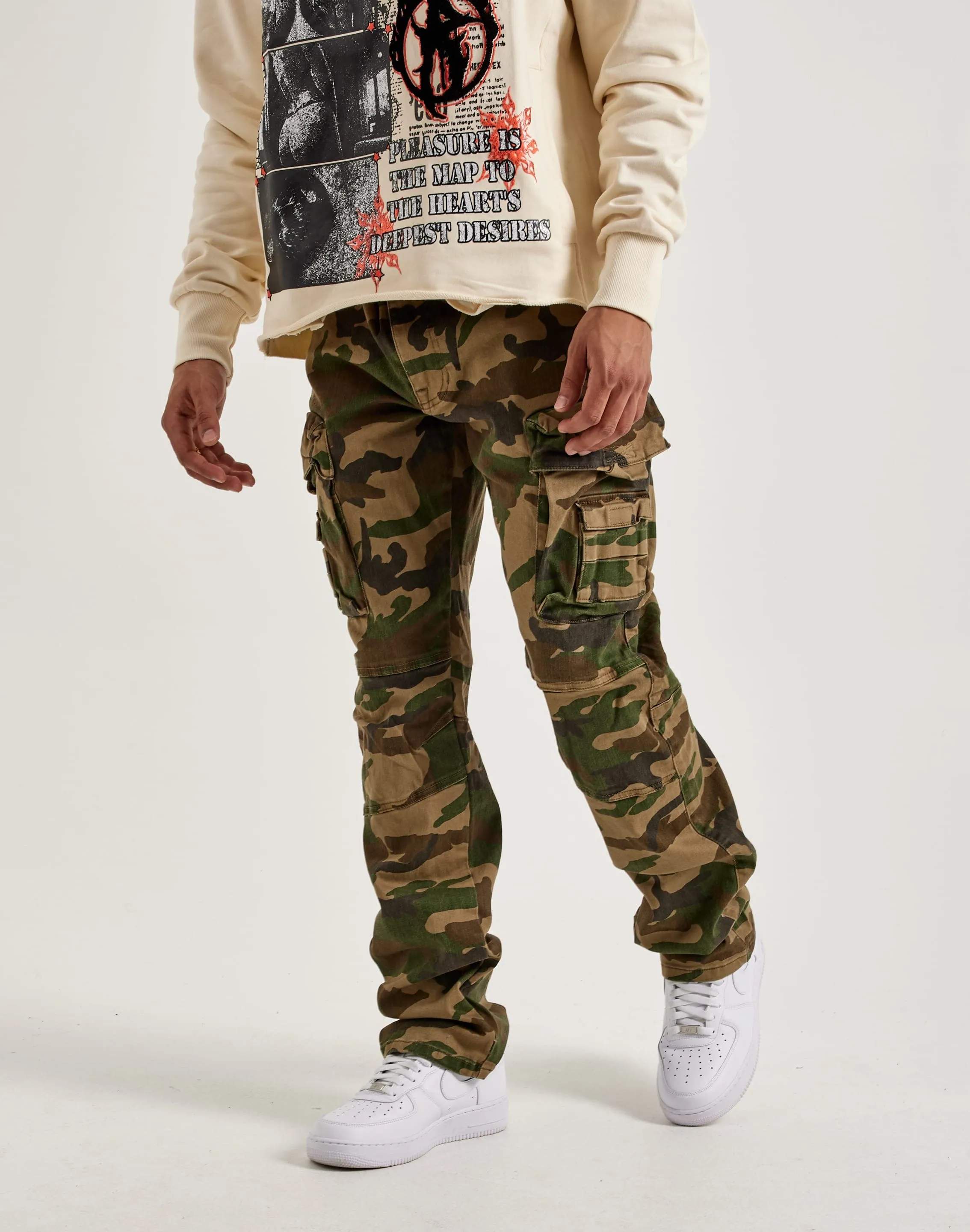 Smoke Rise Cargo Pants Magnetic Closure