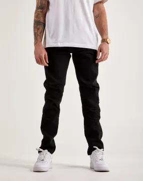 Smoke Rise Coated Denim Jeans AntibacterialMaterial DoubleLayered Structure