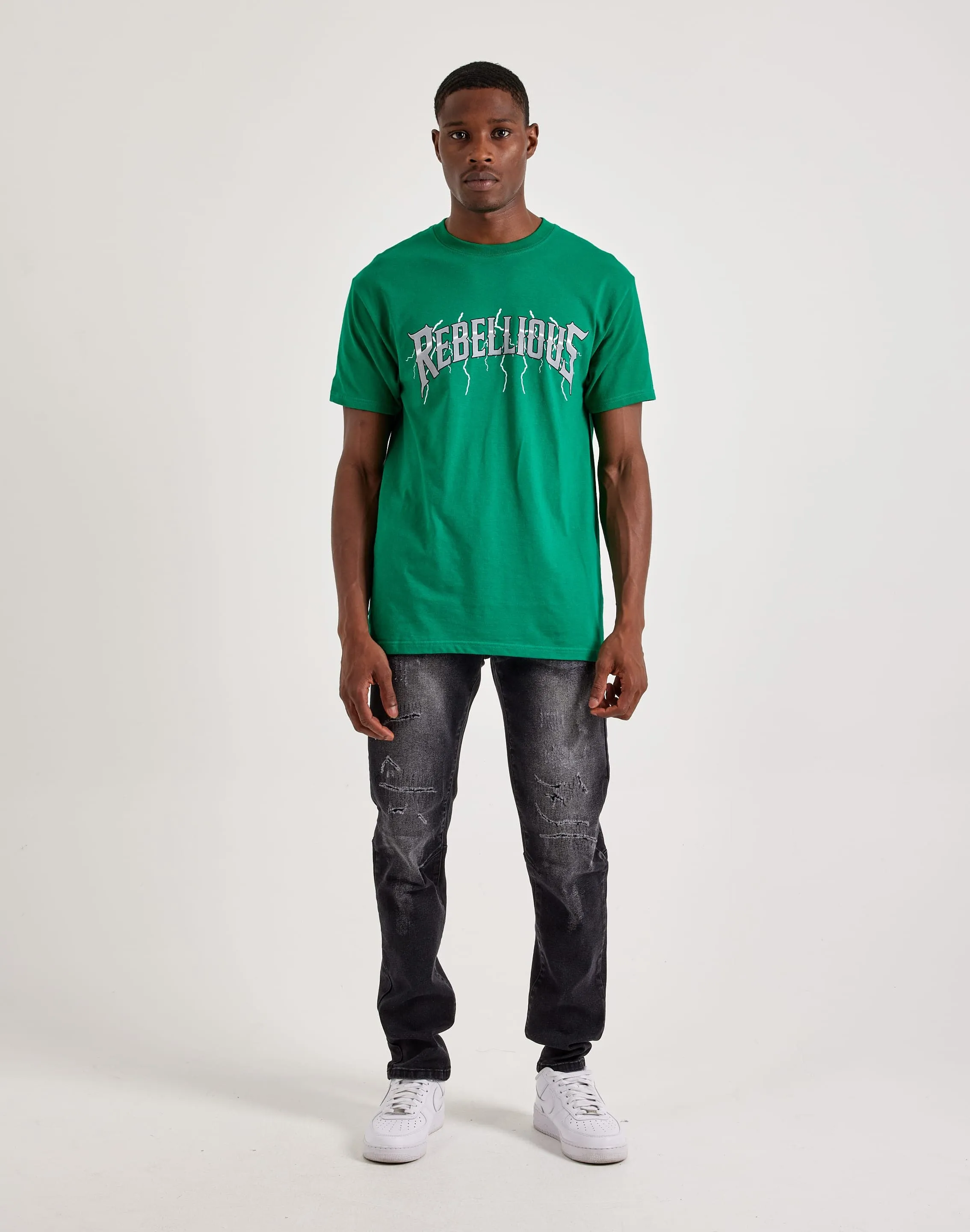 Smoke Rise Distressed Grunge Slim Jeans Airtight Zipper Green Fit