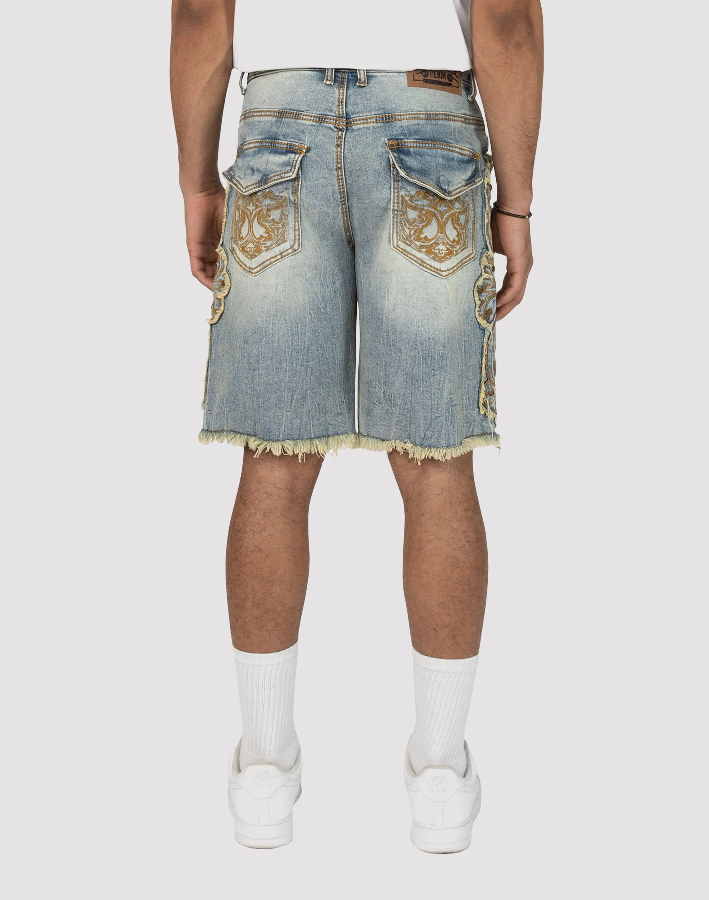Thick Glow Joy Ease Smoke Rise Lucca Western Denim Shorts