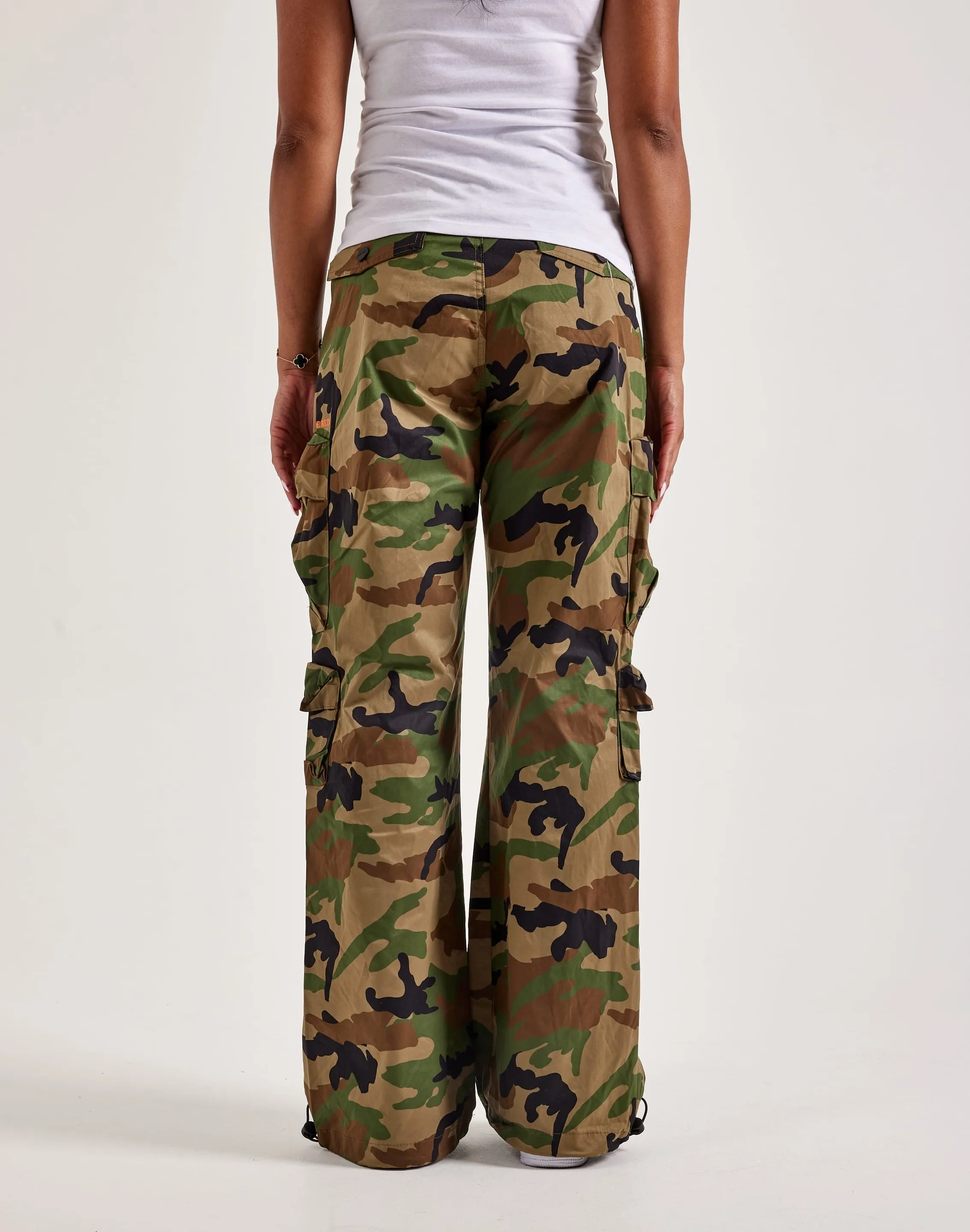 Trend Glow Smoke Rise Nylon Cargo Pants