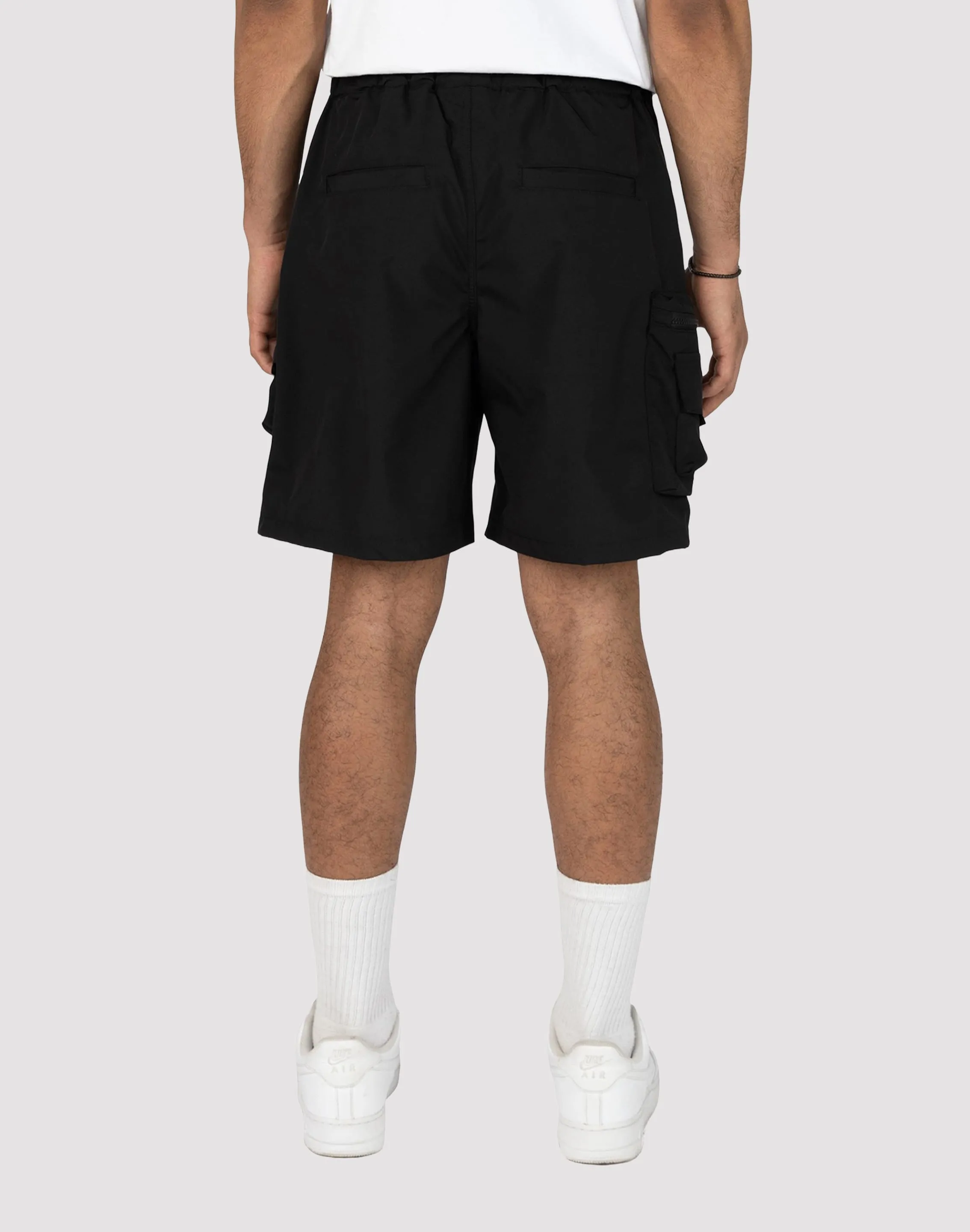 Group Mood Sharp Line Smoke Rise Nylon Cargo Shorts