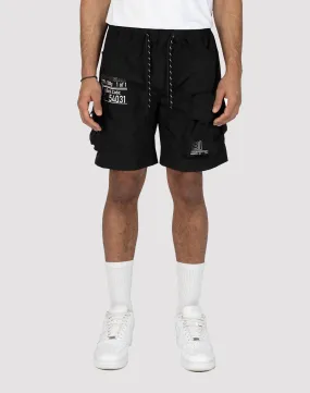Global Cool Smoke Rise Nylon Cargo Shorts