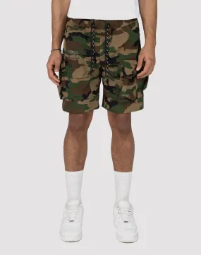 Trend Base WaterRepellentSurface Smoke Rise Nylon Cargo Shorts