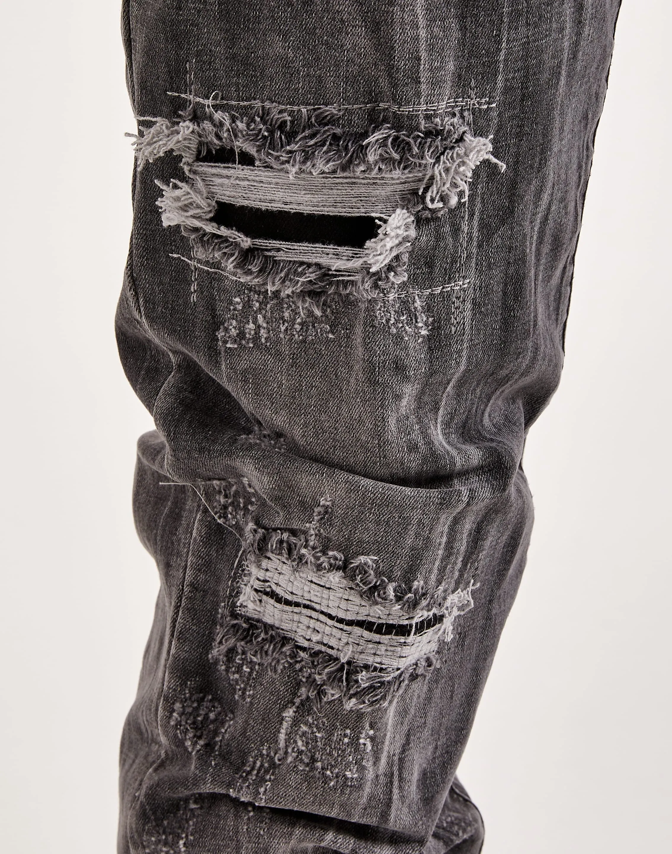 Smoke Rise Rip & Repair Basic Slim Denim UV Protection