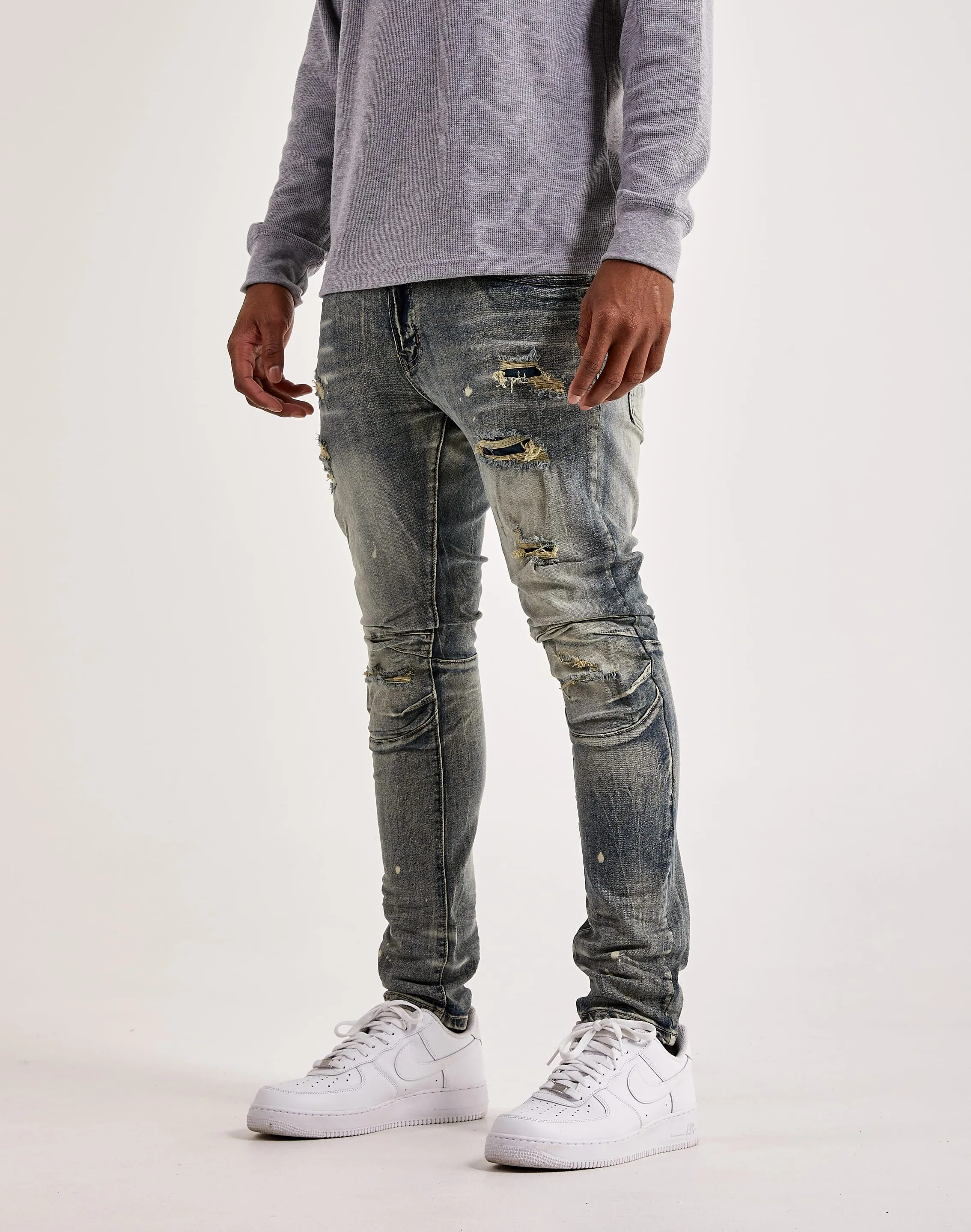 Smoke Rise Rip & Repair Jeans Quiet Core Luxury Core