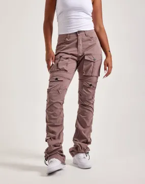 Smoke Rise Stacked Nylon Cargo Pants FlexibleNeckline