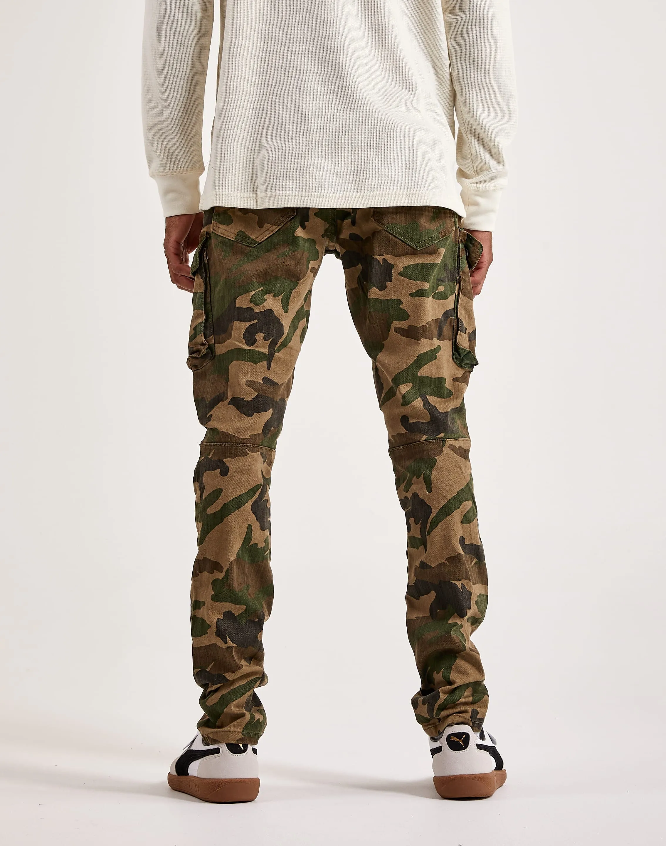 Smoke Rise Twill Moto Cargo Pants NonBindingCollar Fine Weave