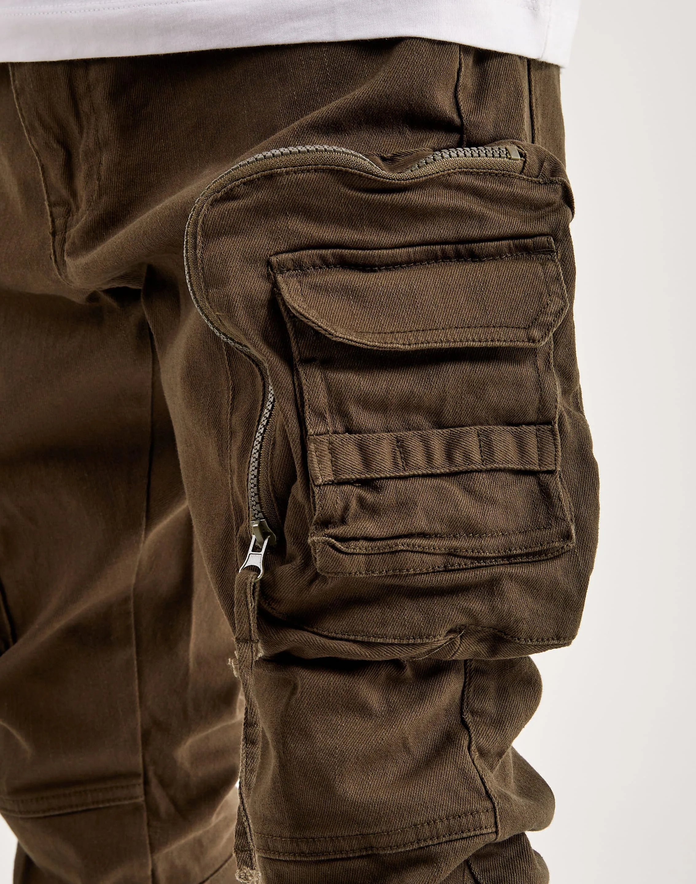 BalancedDrape Surf Mood Smoke Rise Twill Slim Tapered Cargo Pants