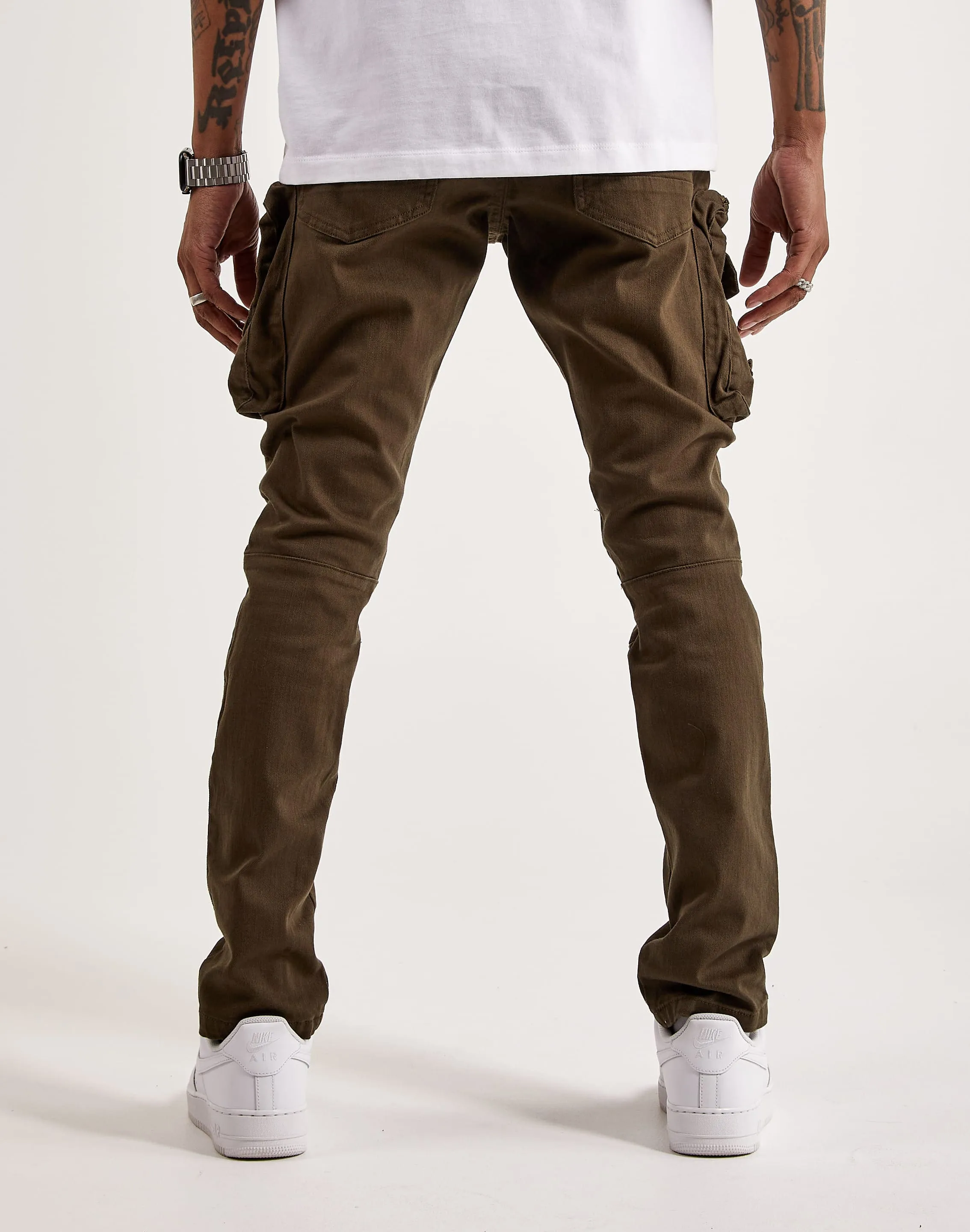 SmoothZipper Legend Fit Smoke Rise Twill Slim Tapered Cargo Pants