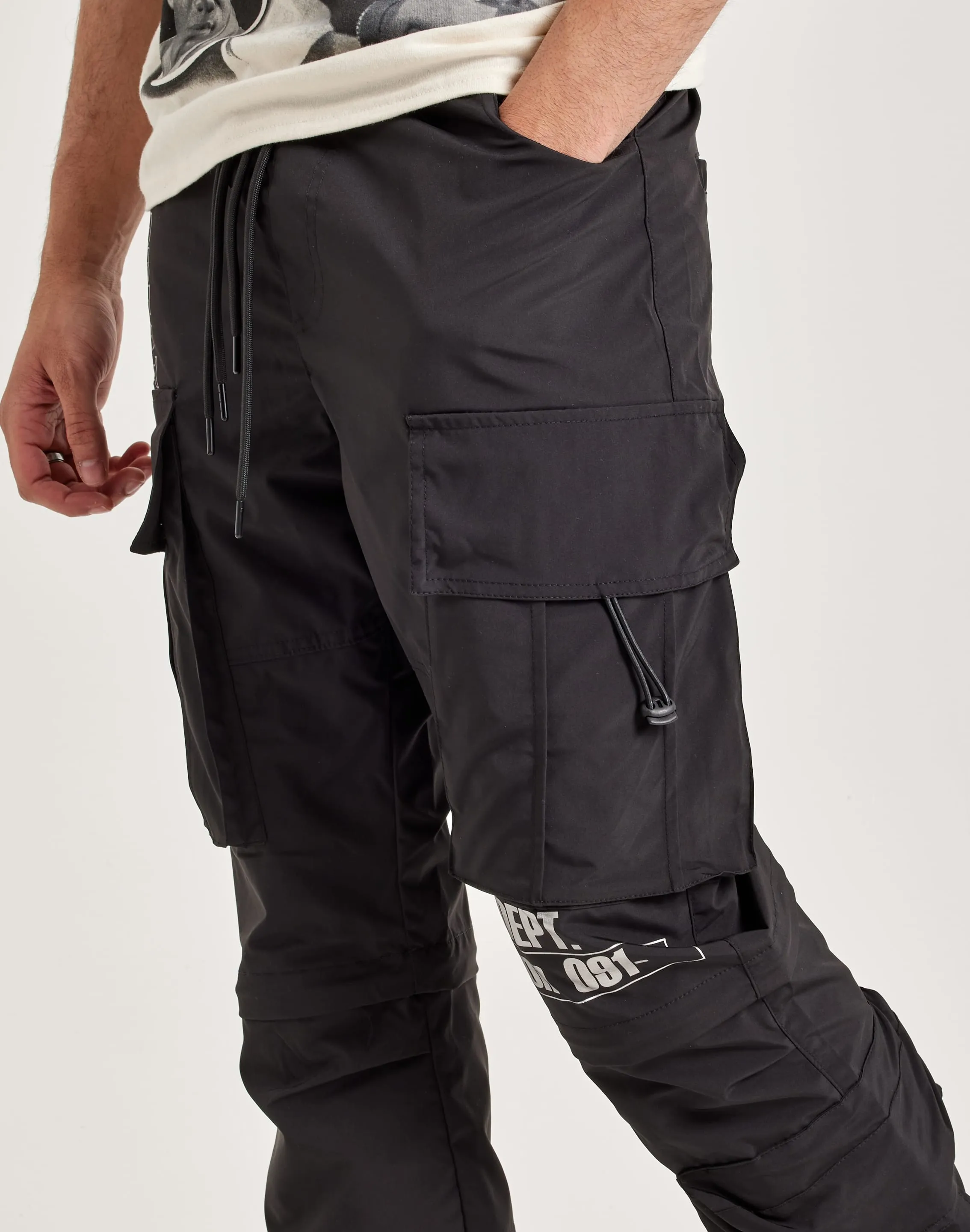 Smoke Rise Utility Nylon Cargo Pants Run Glow