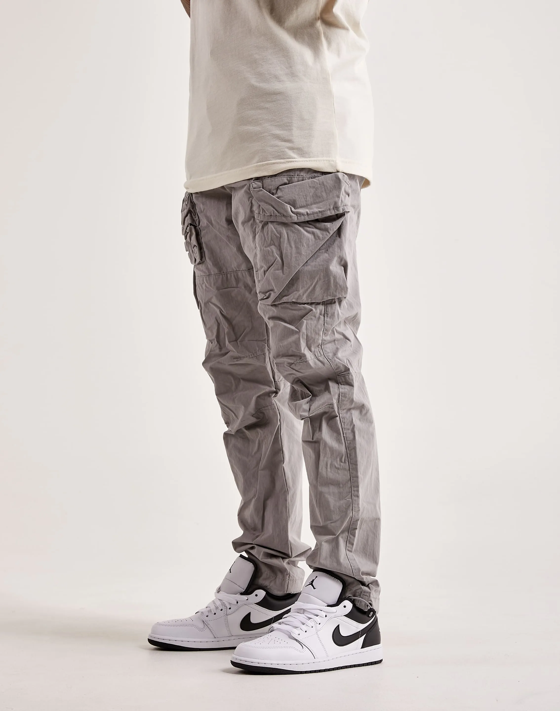 fresh start Smoke Rise Utility Peach Nylon Cargo Pants