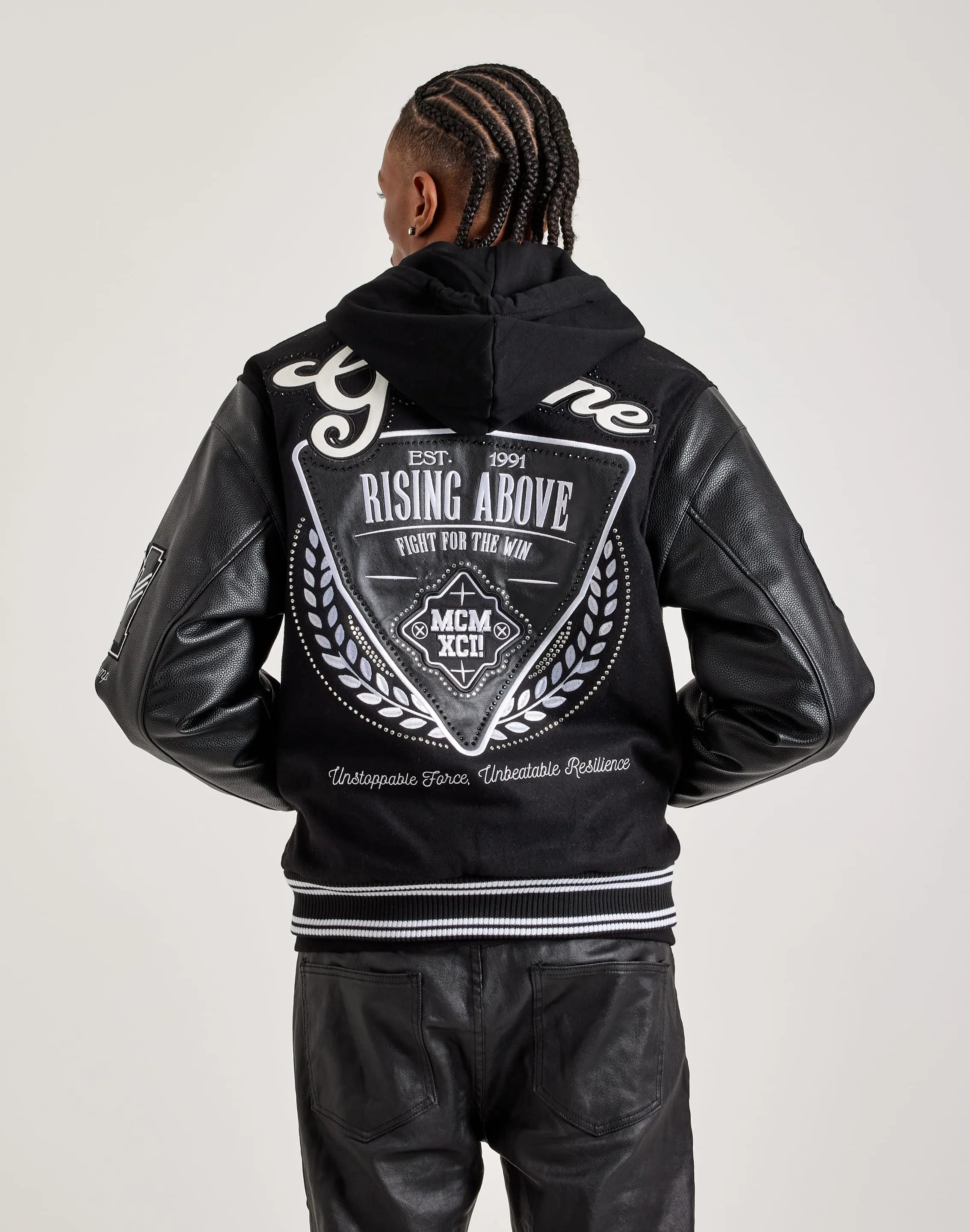 NonIrritating Seams Smoke Rise Varsity Jacket