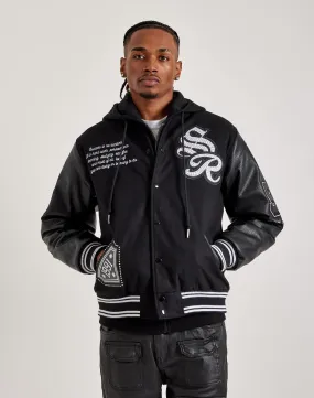 Smoke Rise Varsity Jacket Compression Fit