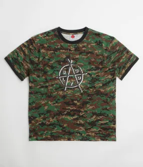 Baglady Bagarchy Ringer T-Shirt - Digi Camo School campus Airbnb venue