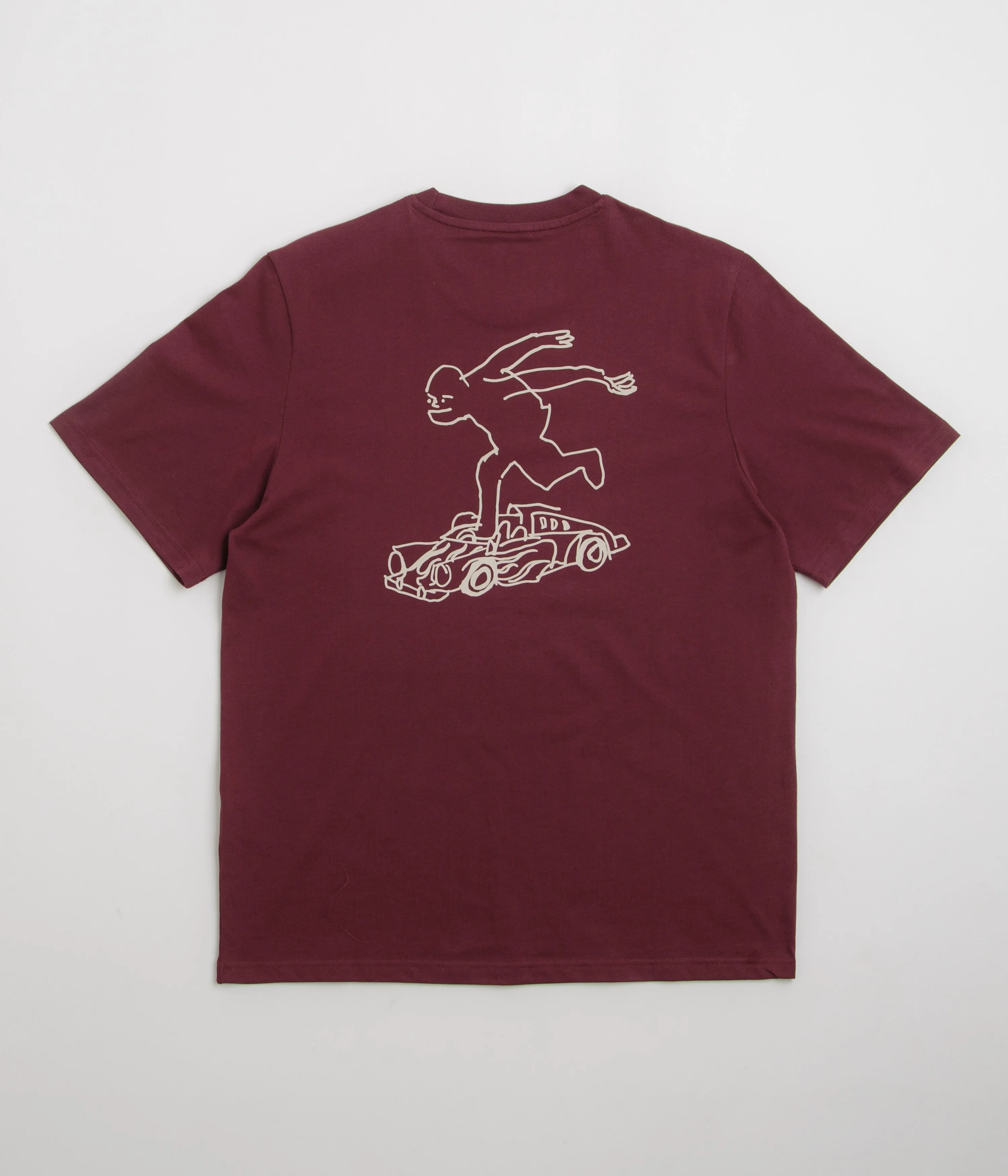 Striped style Adidas Shmoofoil Gonz Speedy T-Shirt - Shadow Red / Alumina