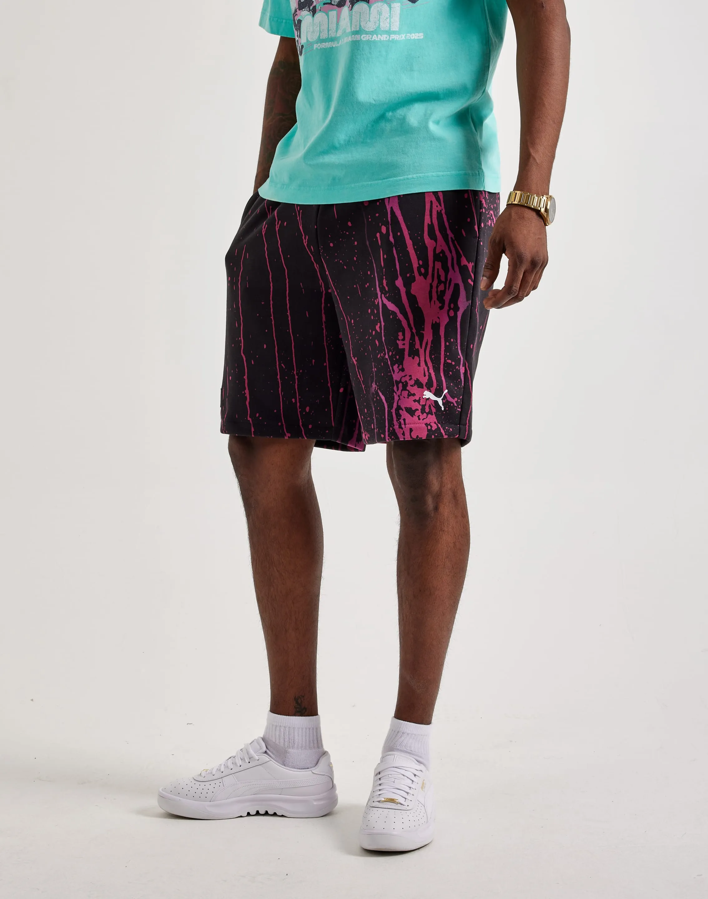 WaterRepellent Coating Puma F1 Color Splash Sweat Shorts