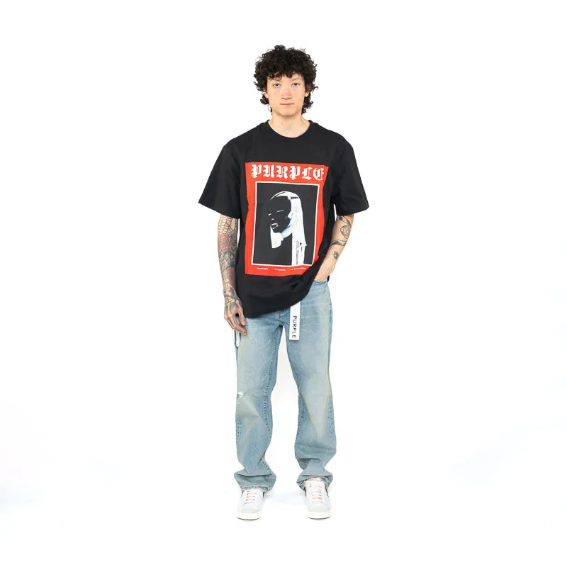 Purple Brand Cover Tee - Black squash event