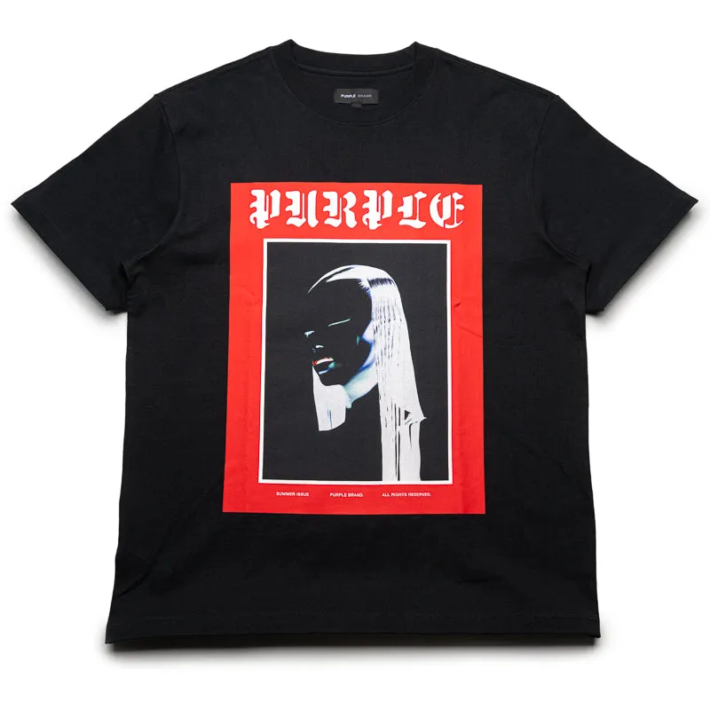 school event Purple Brand Cover Tee - Black