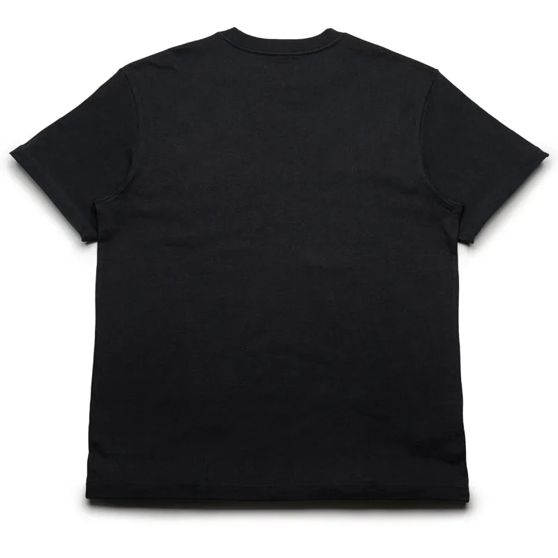 Minimalist Look Elegant Purple Brand Cover Tee - Black