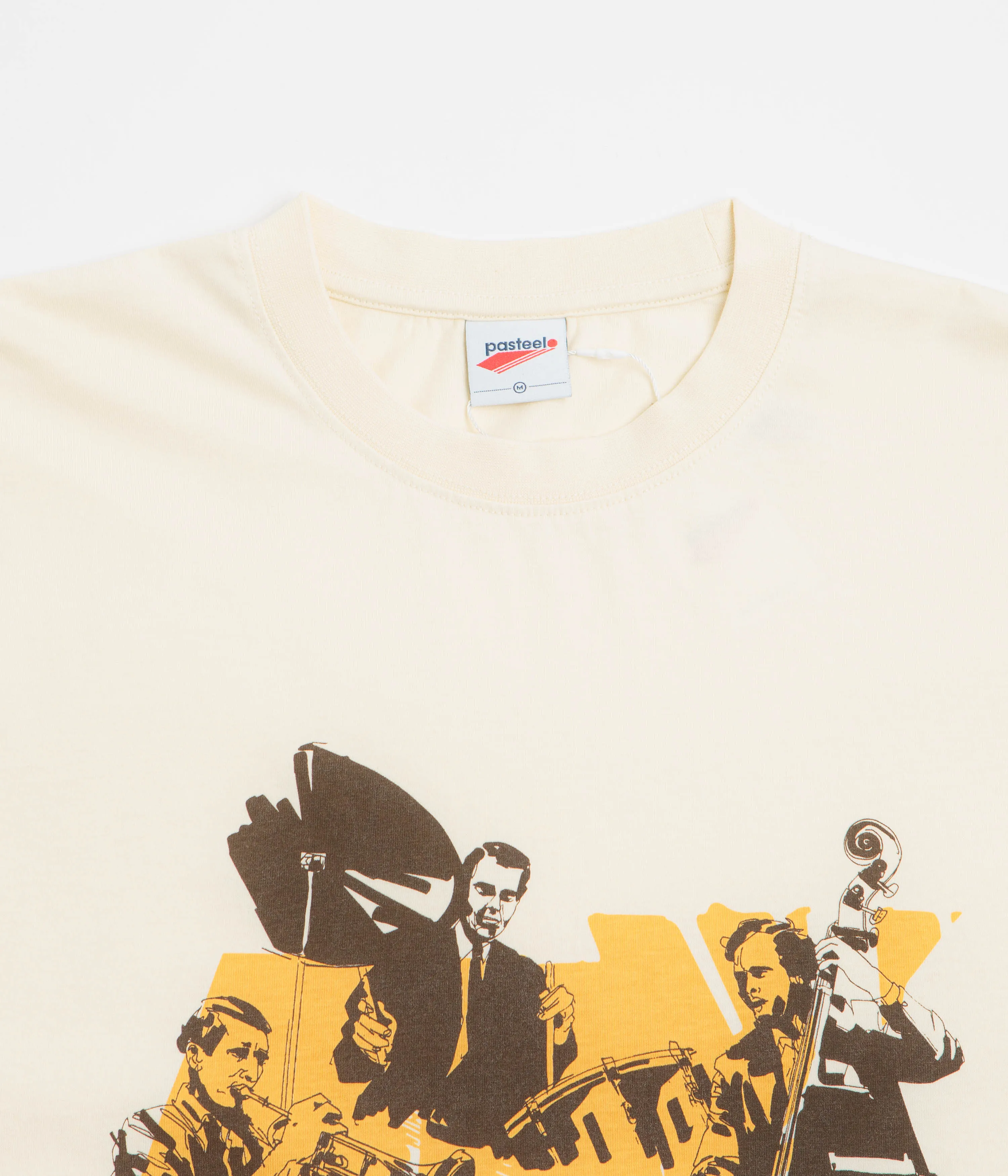 Pasteelo Jazz Cats T-Shirt - Cream Home Wear