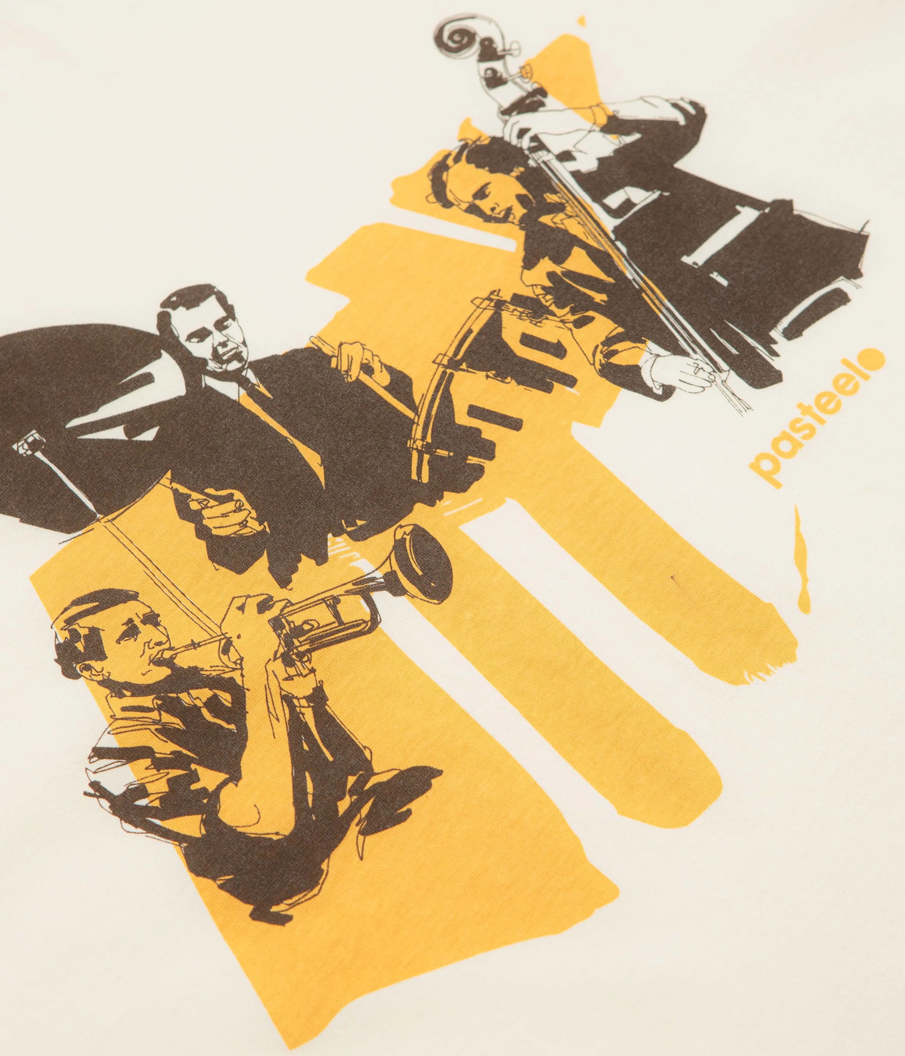 Pasteelo Jazz Cats T-Shirt - Cream boat event