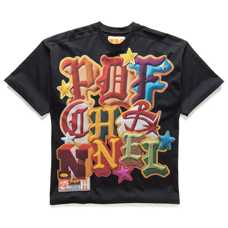 Unique PDF Channel The Boy PDF Color Tee - Black