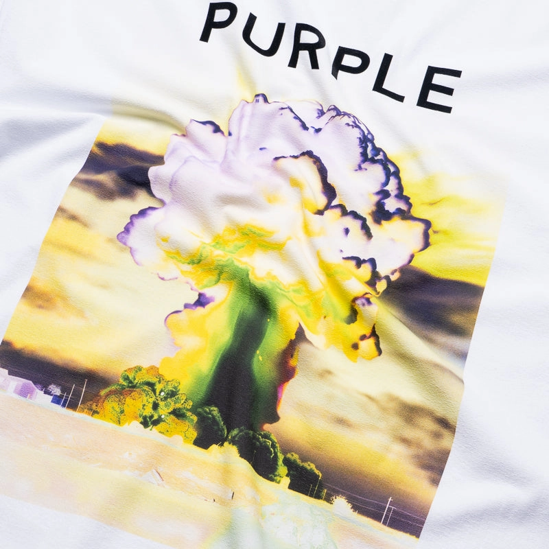 Business Meeting High-quality Purple Brand Force Majeure Tee - White