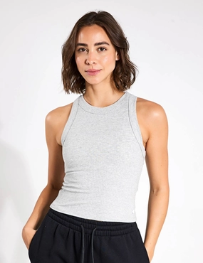 Loss - reduced Revolutionary Harmony Ribbed Tank - Grey Marl