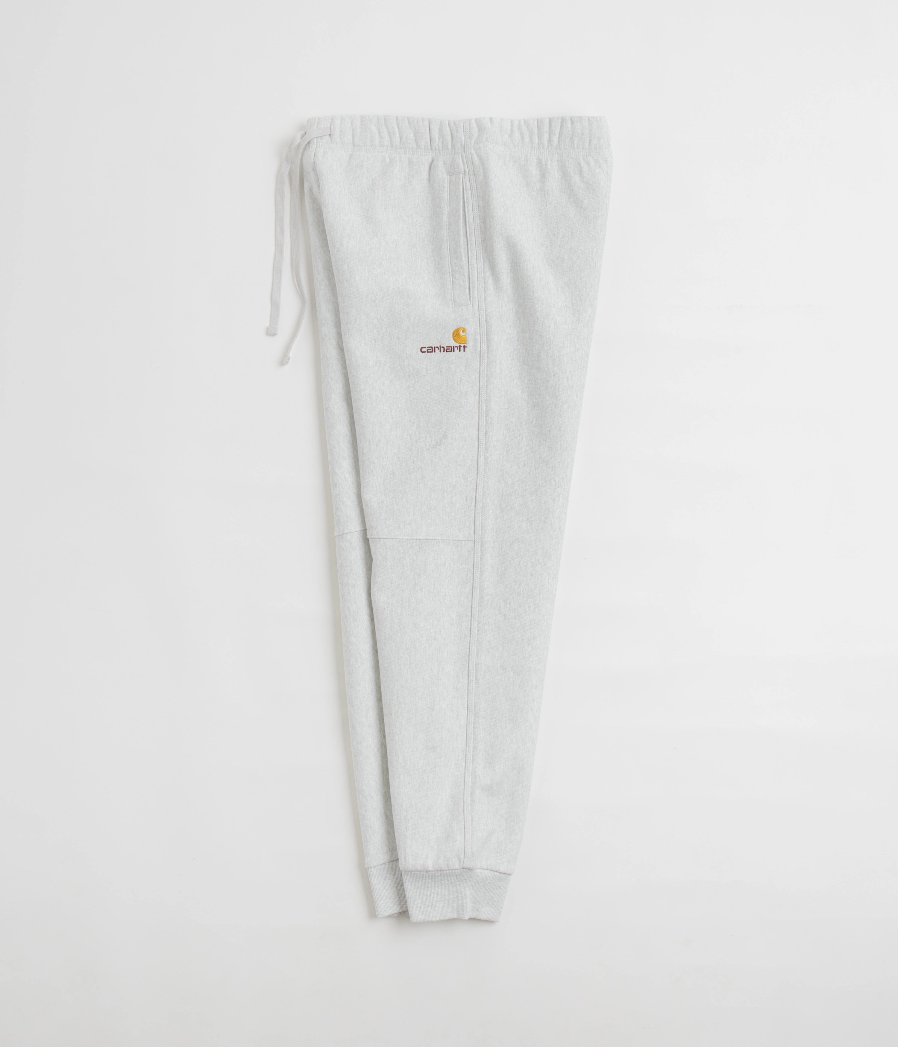 Carhartt American Script Sweatpants - Ash Heather Easy Travel