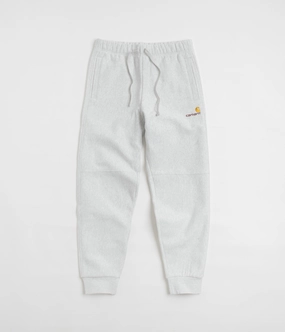 Relax Fit Carhartt American Script Sweatpants - Ash Heather