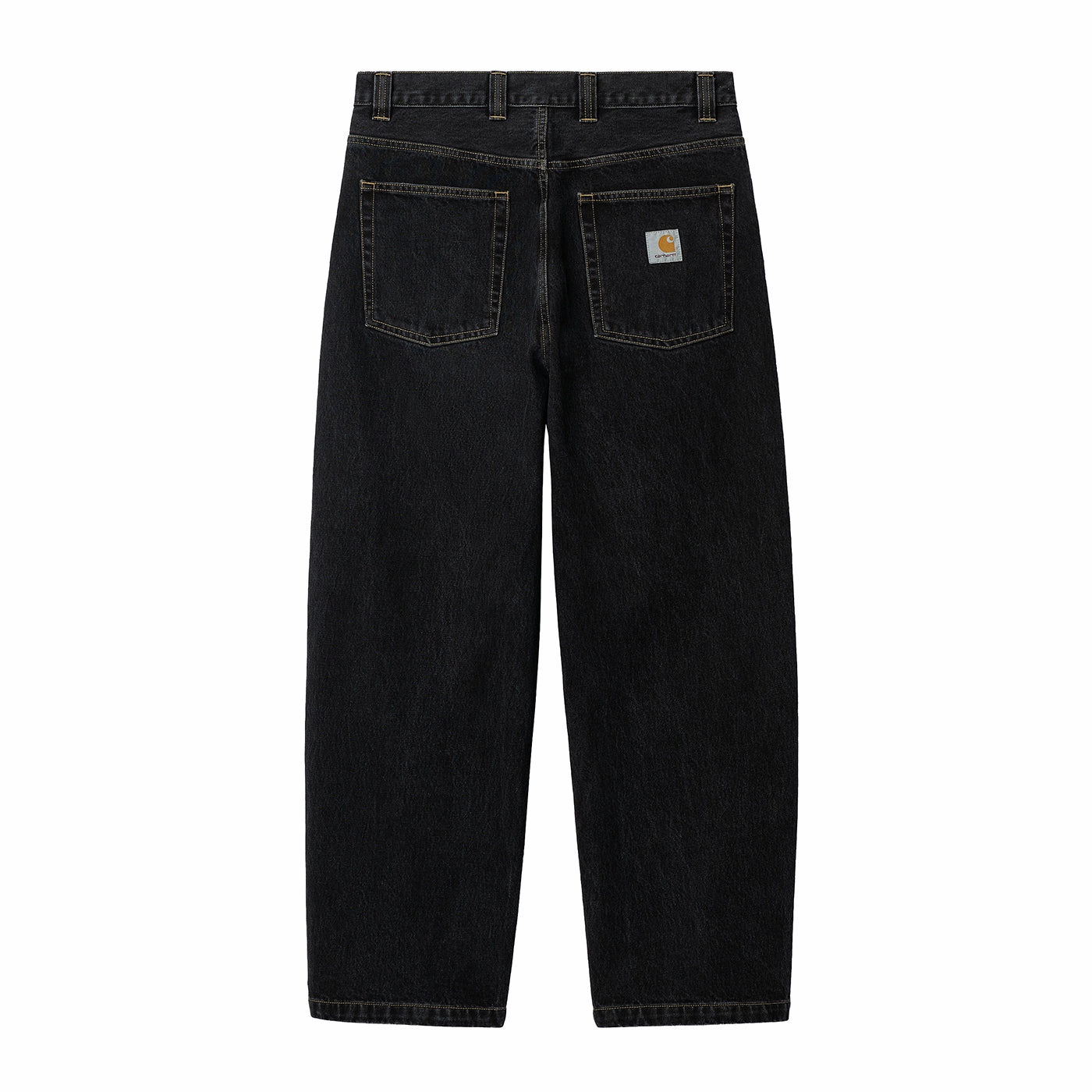 Carhartt WIP Brandon Pant - Black Stone Washed Stylish Casual Evening Stroll