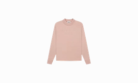 Kids Long-Sleeve Tee "Matte Blush" LowMaintenanceFabric