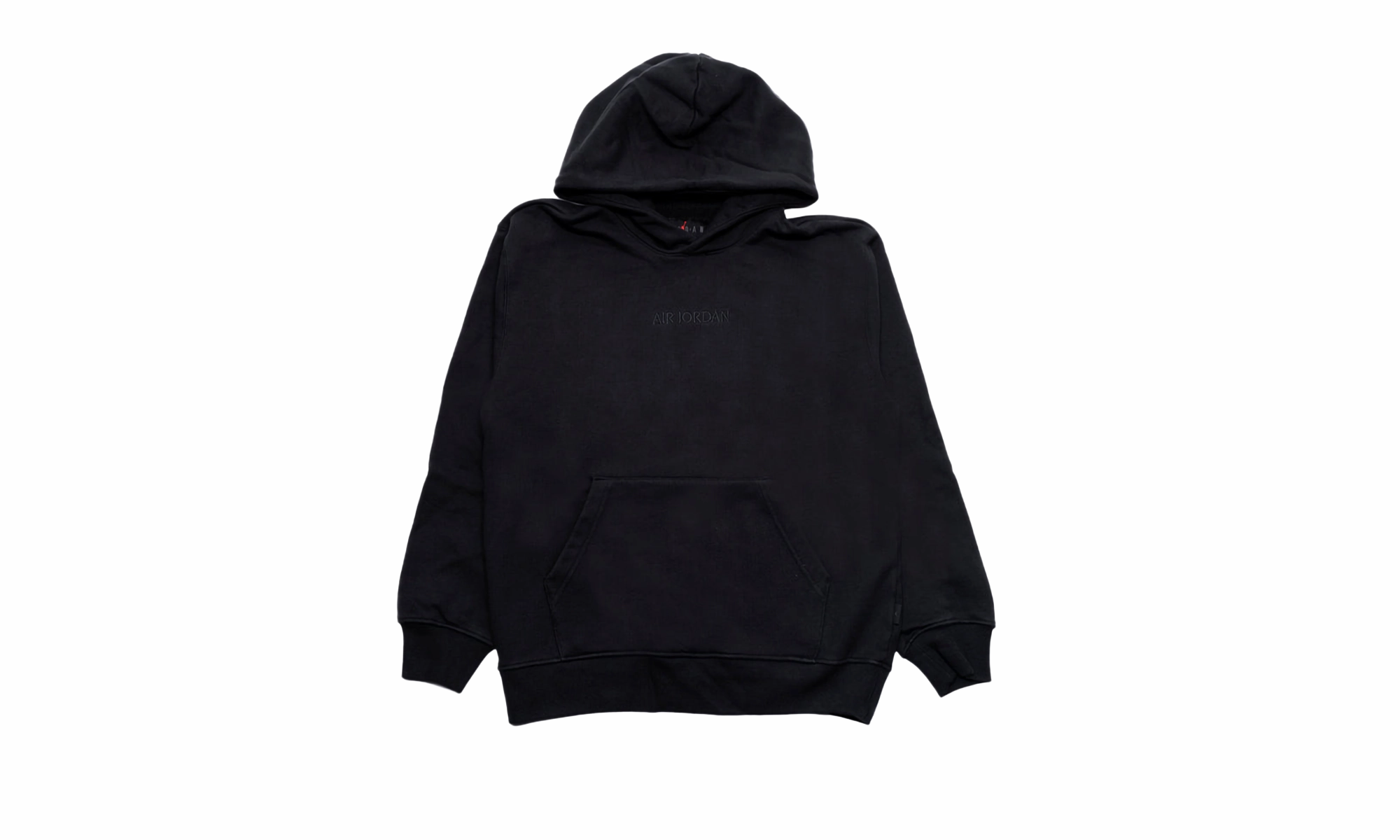 Air Wordmark Fleece Pullover Hoodie "BLACK" Organic Cotton Certification
