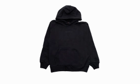 Air Wordmark Fleece Pullover Hoodie "BLACK" Organic Cotton Certification