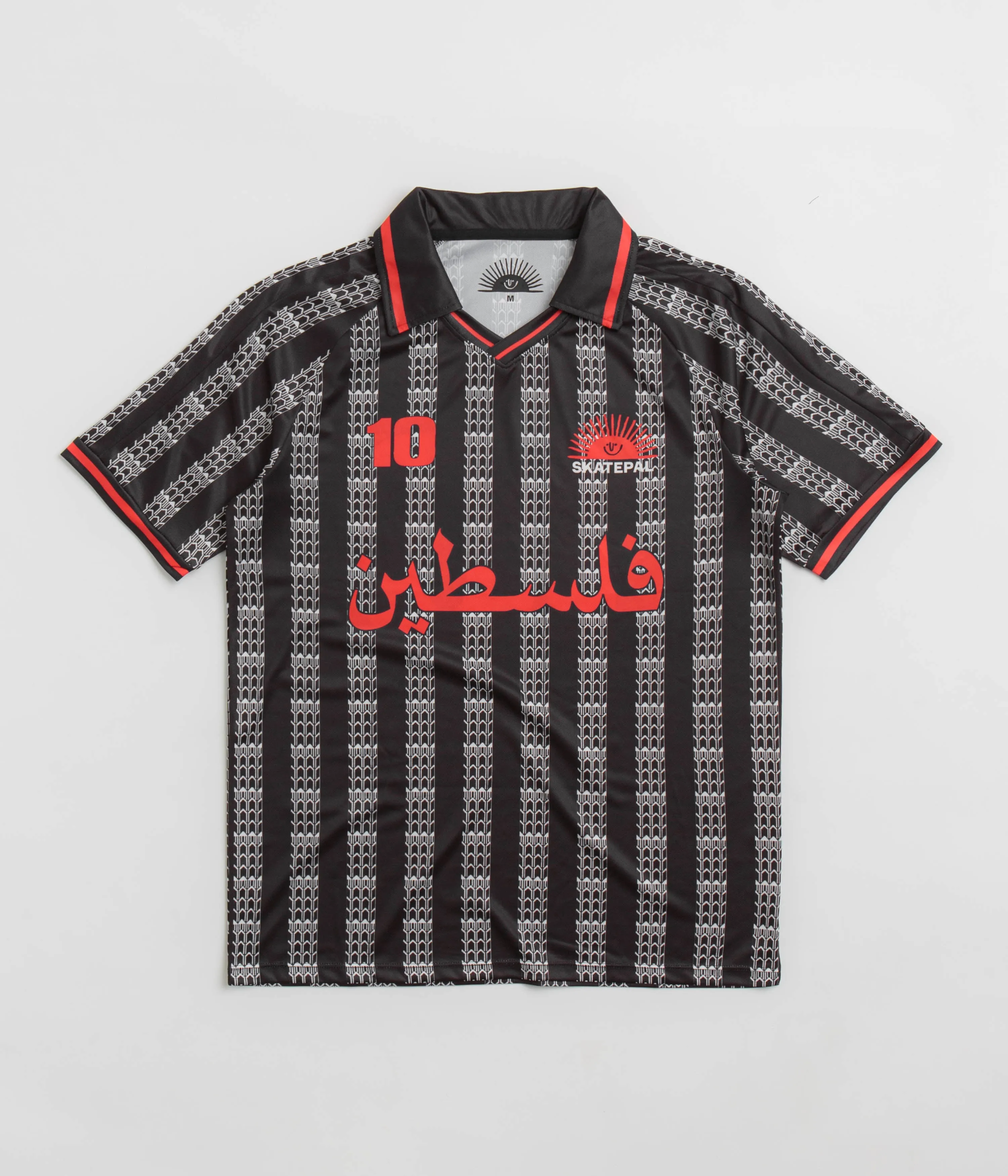 Weekend Style Modern Appeal SkatePal Anniversary Football Shirt - Black / Red