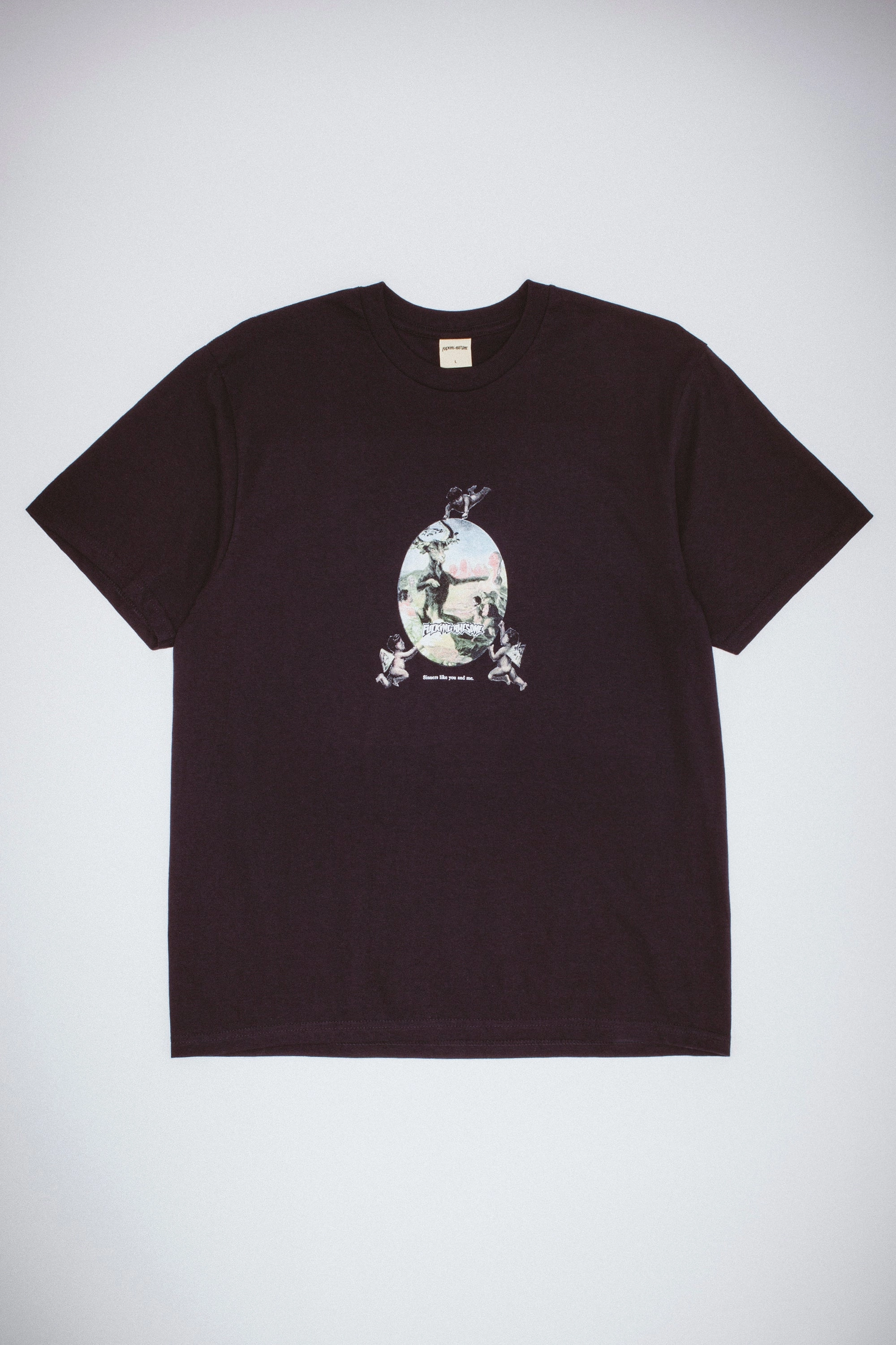 Fucking Awesome Sinners Like You and Me T-Shirt Embellished Neckline