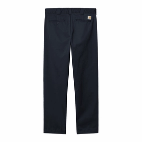 Carhartt WIP Master Pant - Dark Navy Rinsed No Gap Waistband Hygienic Coating