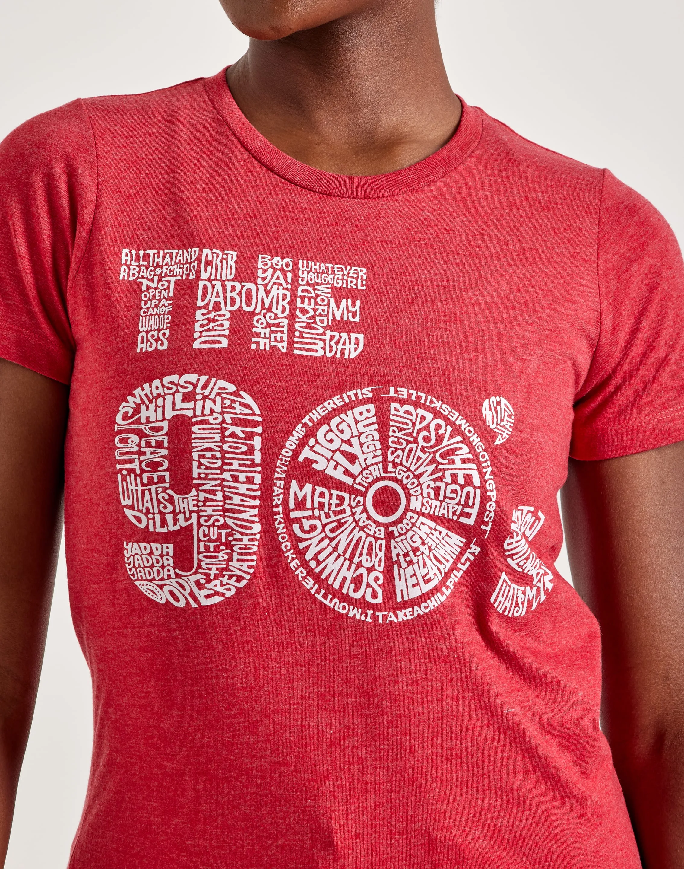 LA Pop Art Word Art The '90s Tee VentilatedKnit