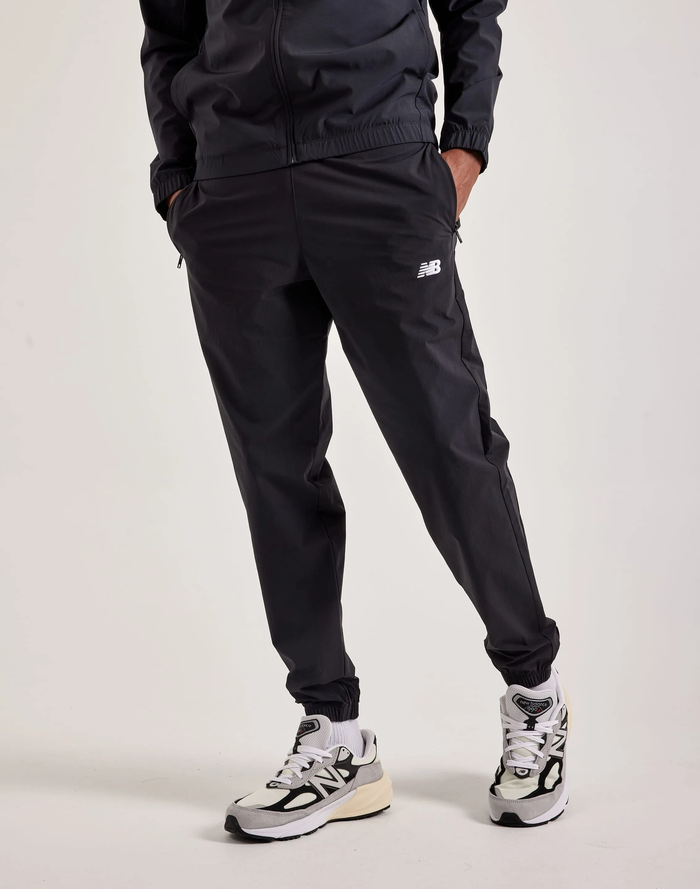 New Balance Athletics Stretch Woven Joggers Flexible Waistband Strong Edge