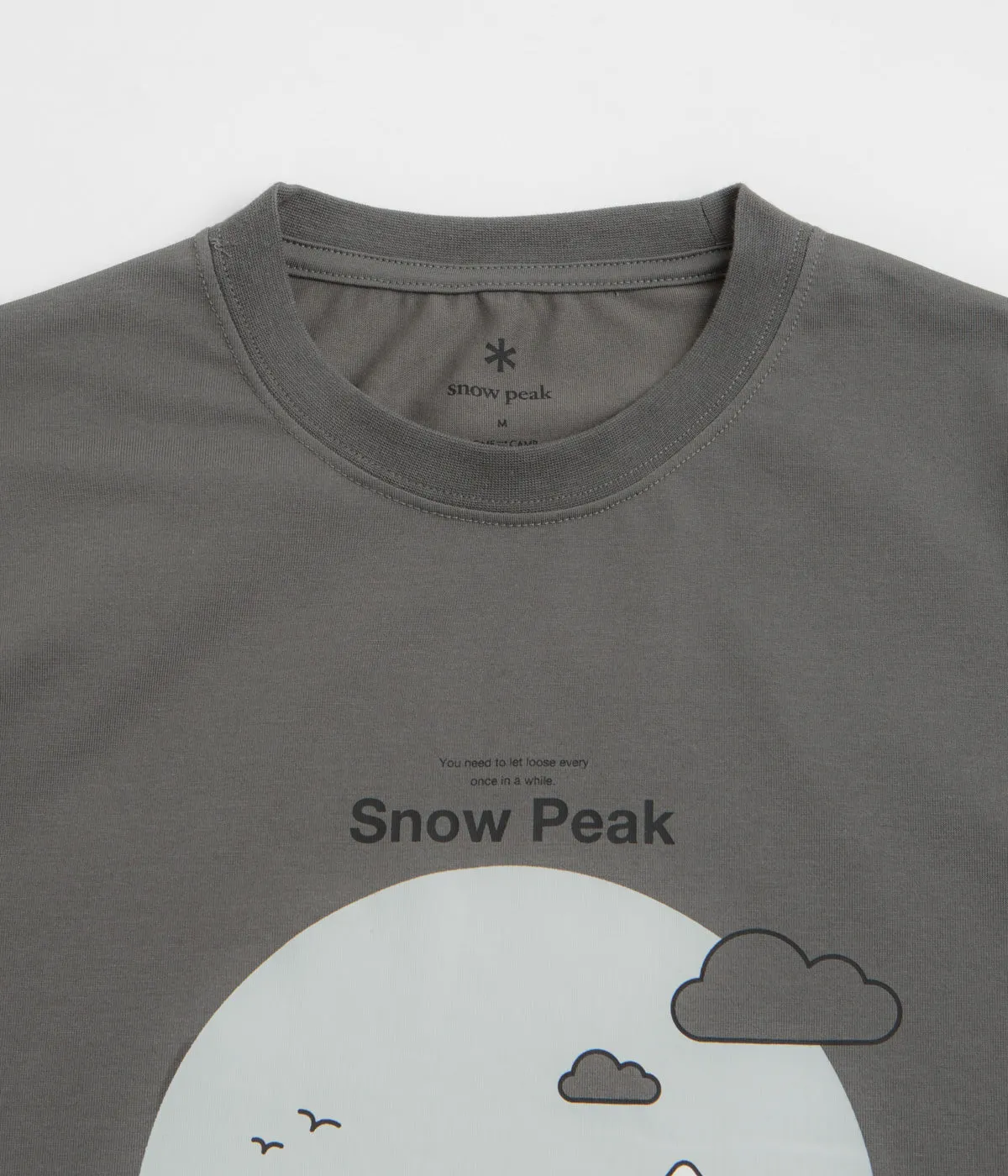 Snow Peak Camping Graphic T-Shirt - Grey professional wedding event