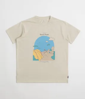 Cold Climate Snow Peak Camping Graphic T-Shirt - Ivory