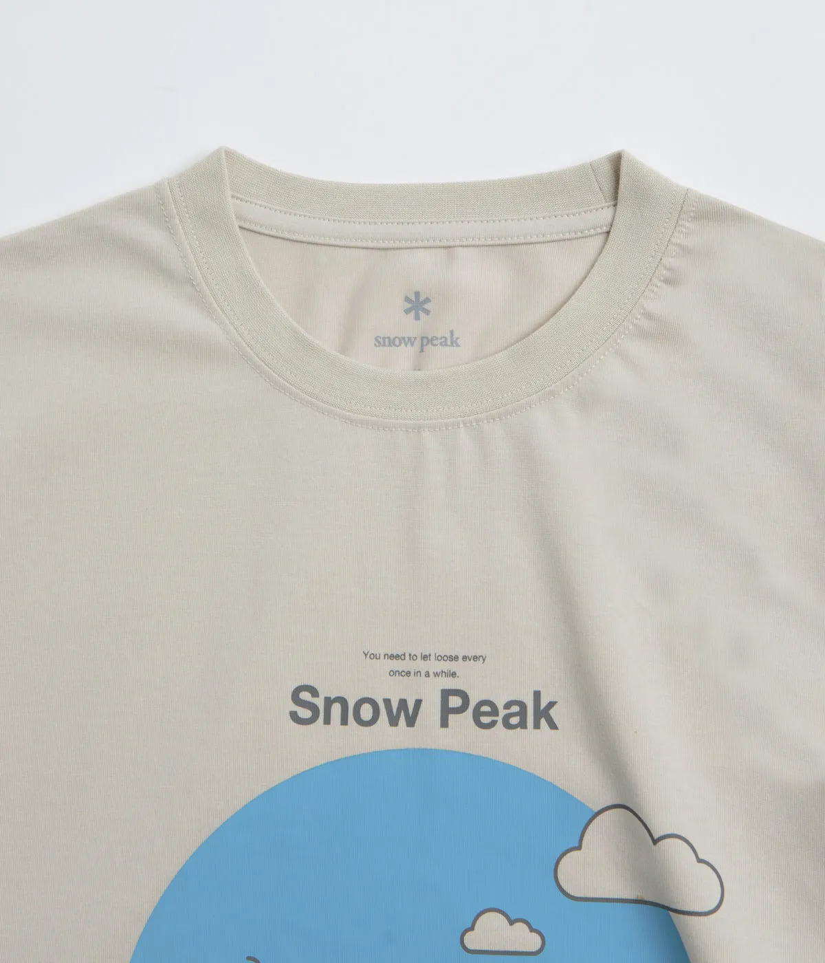 Snow Peak Camping Graphic T-Shirt - Ivory ping pong event rooftop event