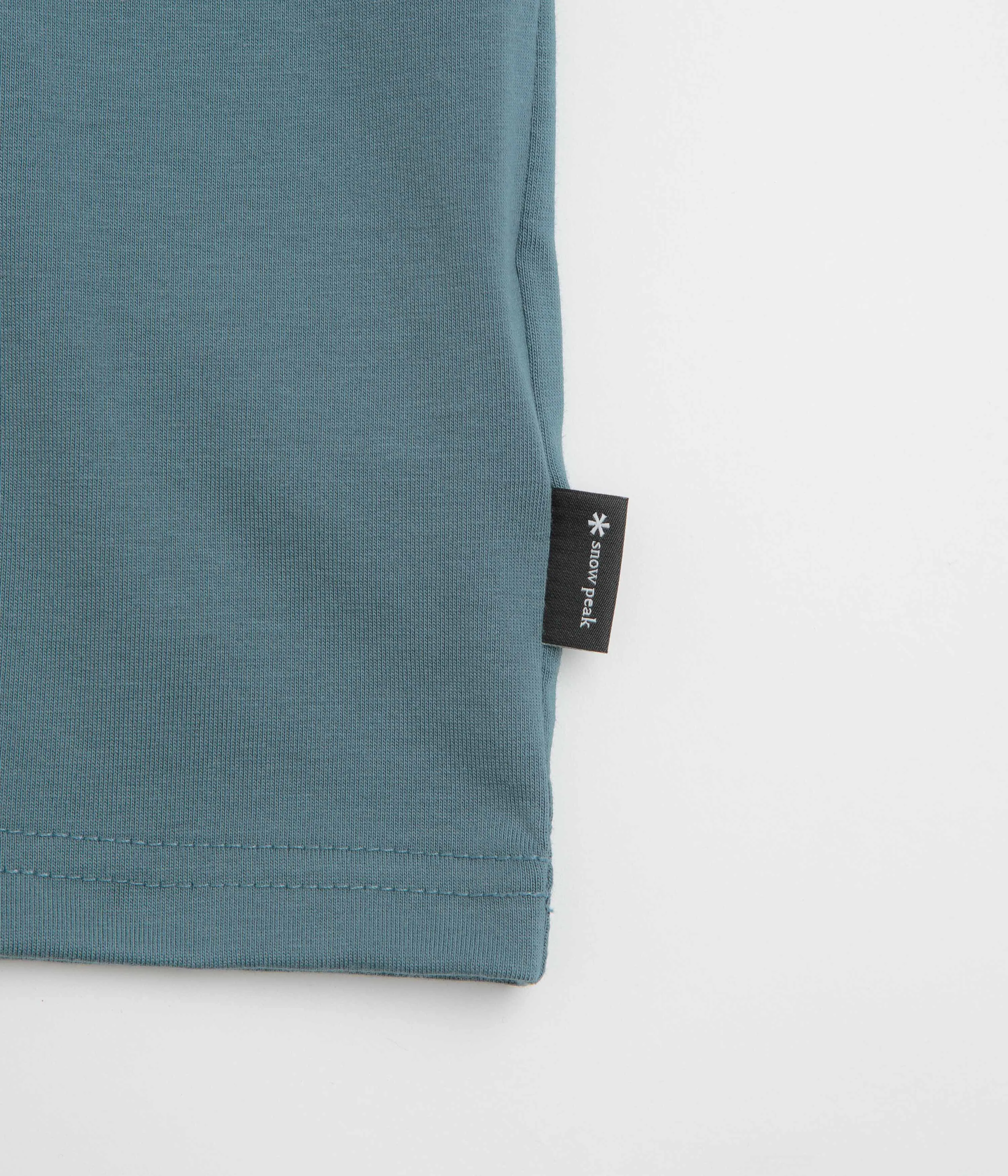 zoo venue Snow Peak Chest Logo T-Shirt - Blue