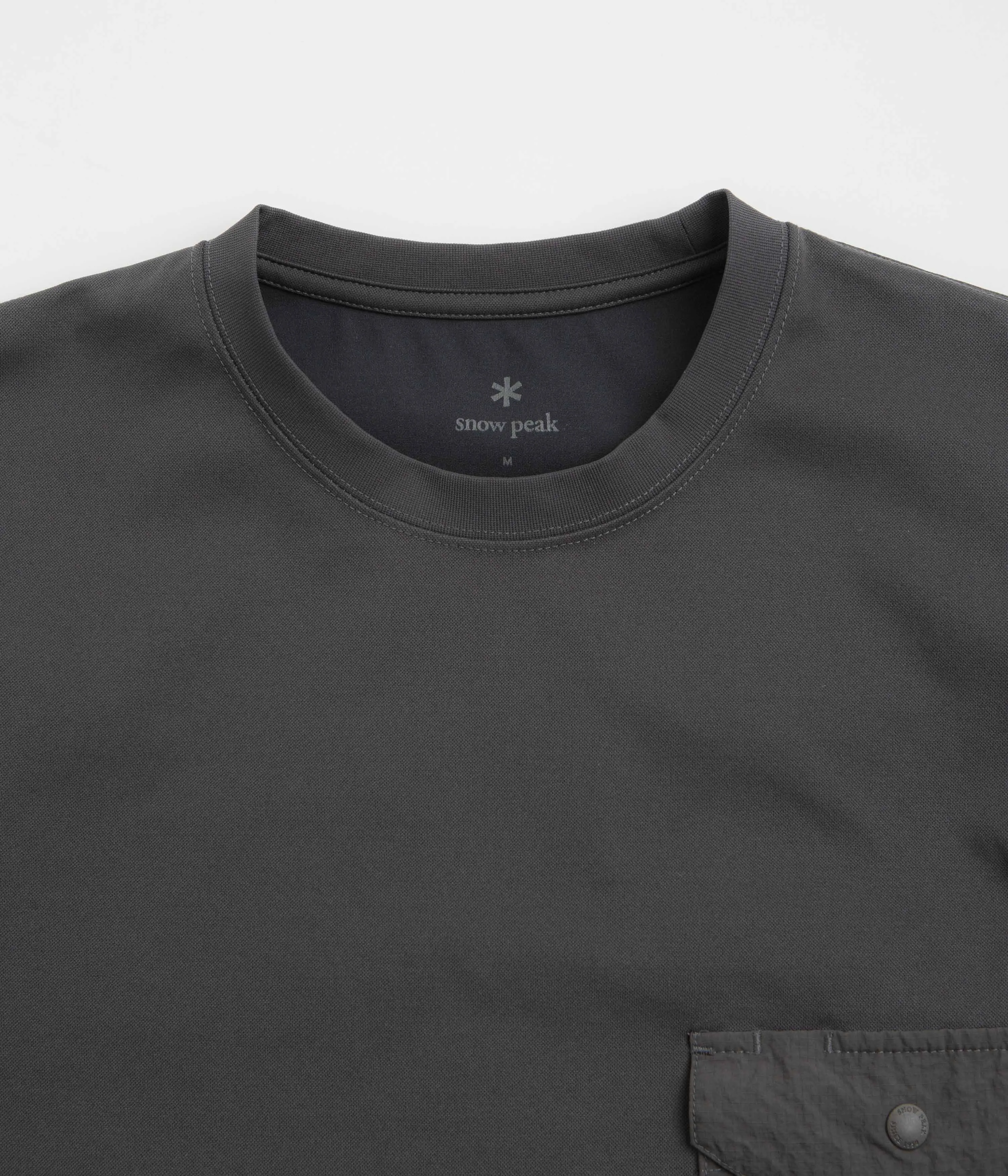 Snow Peak Insect Shield T-Shirt - Charcoal mix and match winter season