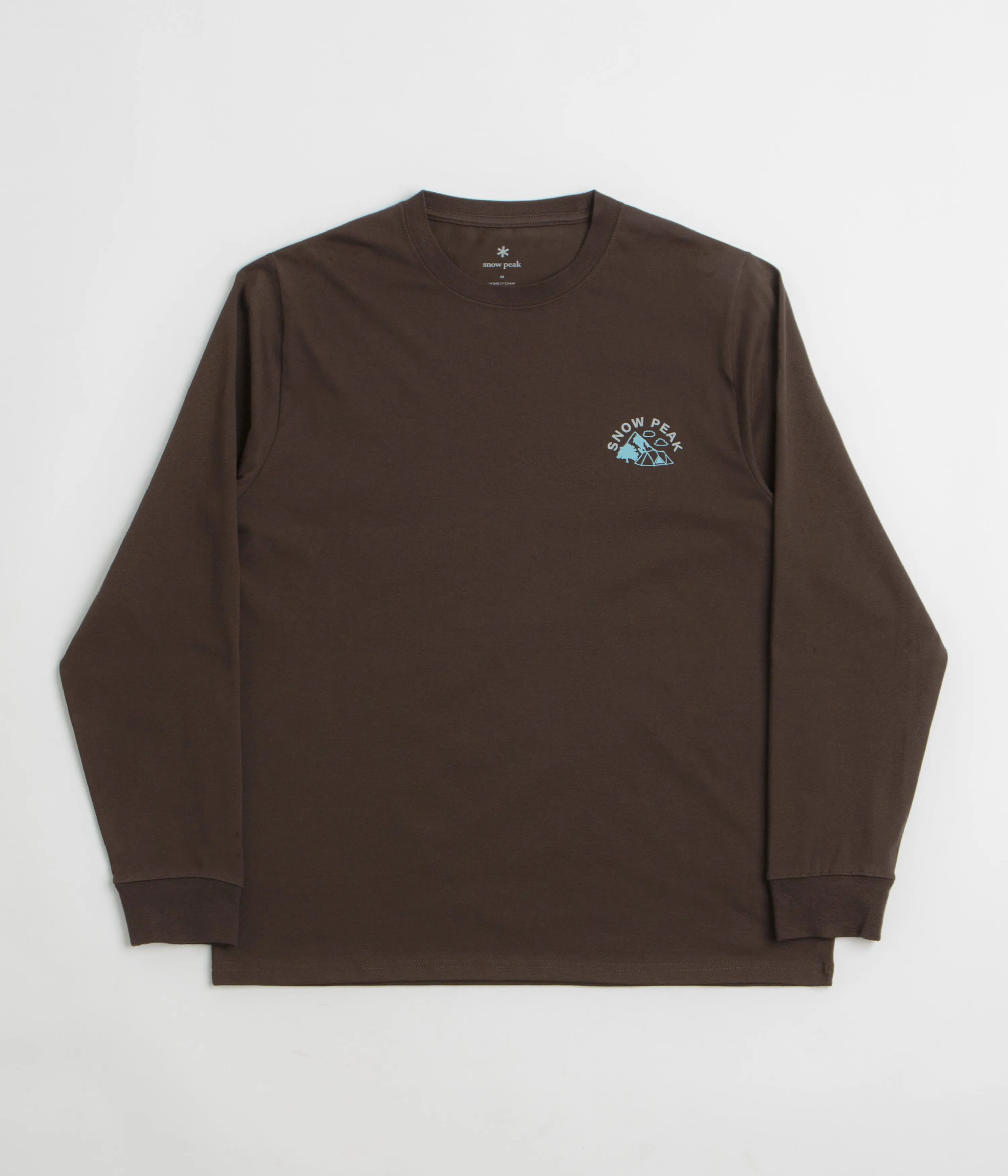 Snow Peak Living With Nature Long Sleeve T-Shirt - Dark Brown campervan venue