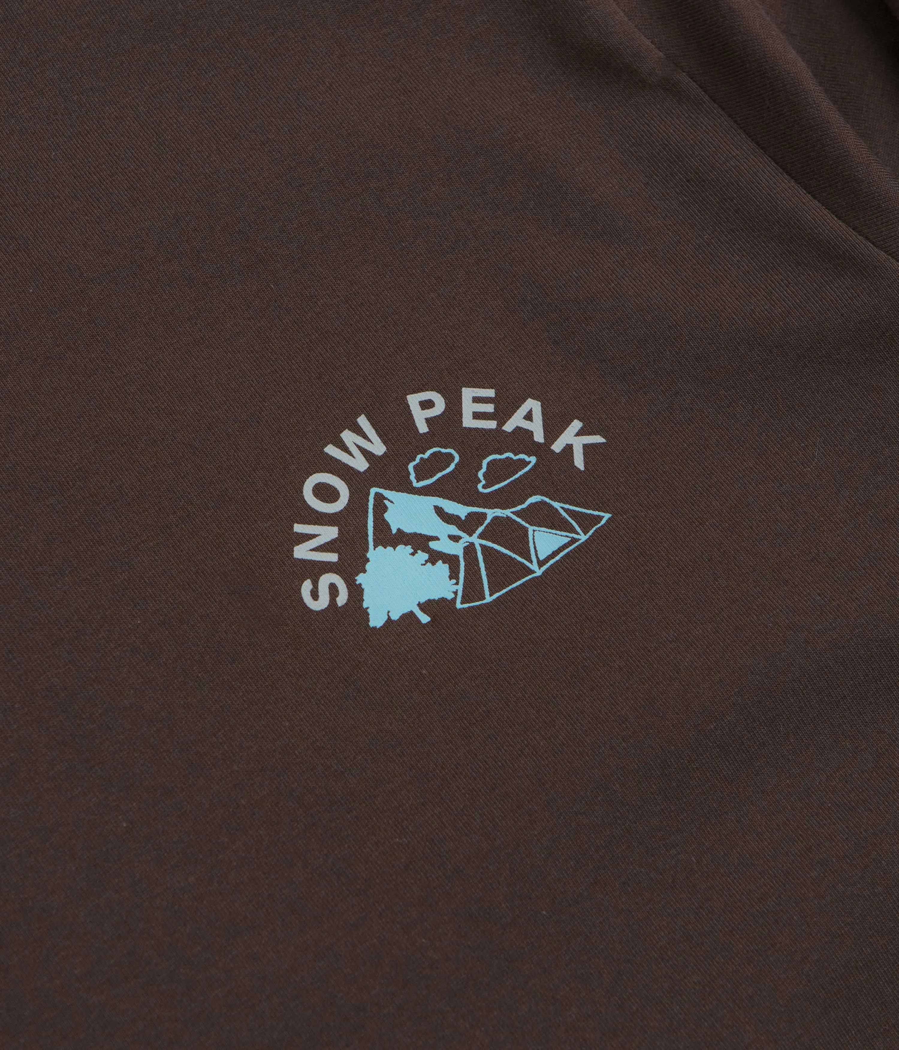 Snow Peak Living With Nature Long Sleeve T-Shirt - Dark Brown beach event