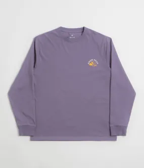 winter season Snow Peak Living With Nature Long Sleeve T-Shirt - Purple