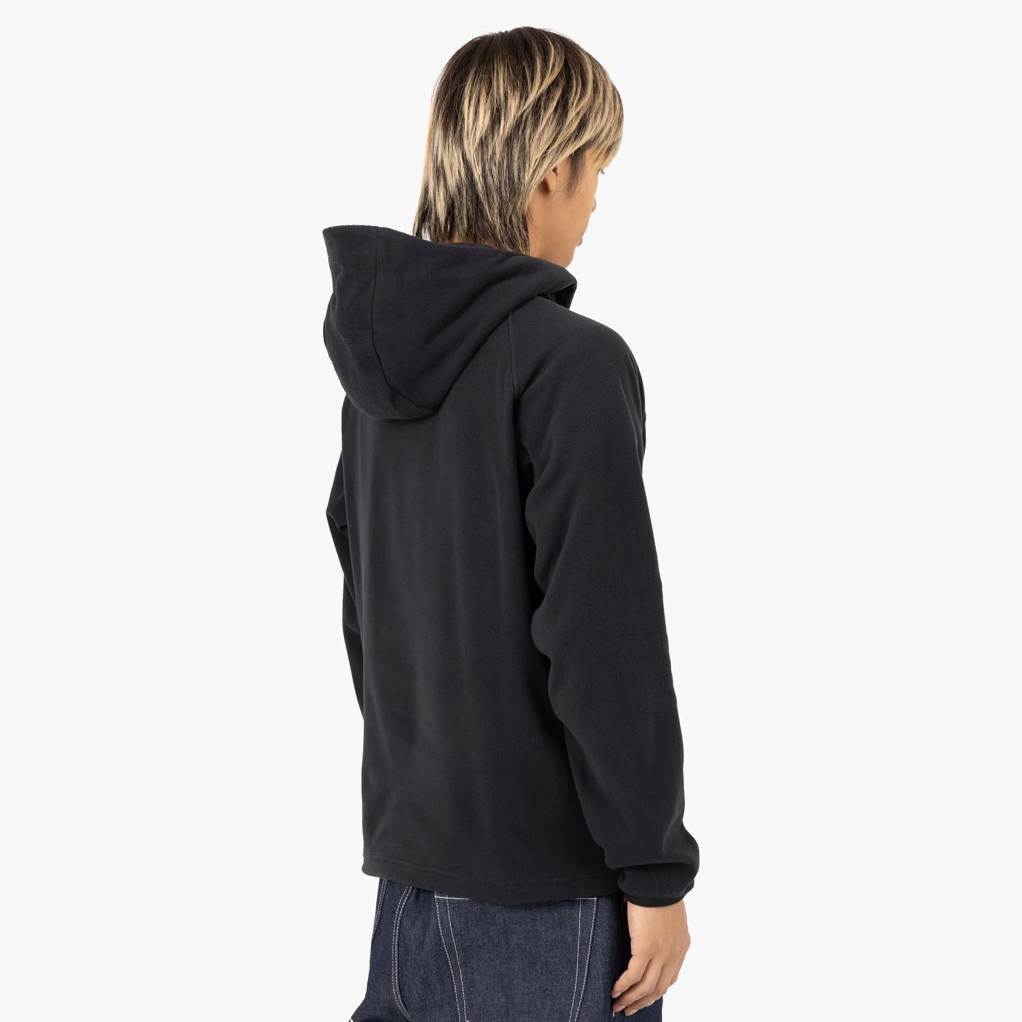 Snow Peak Micro Fleece Half Zip Hoodie / Black product beach relaxation vibe