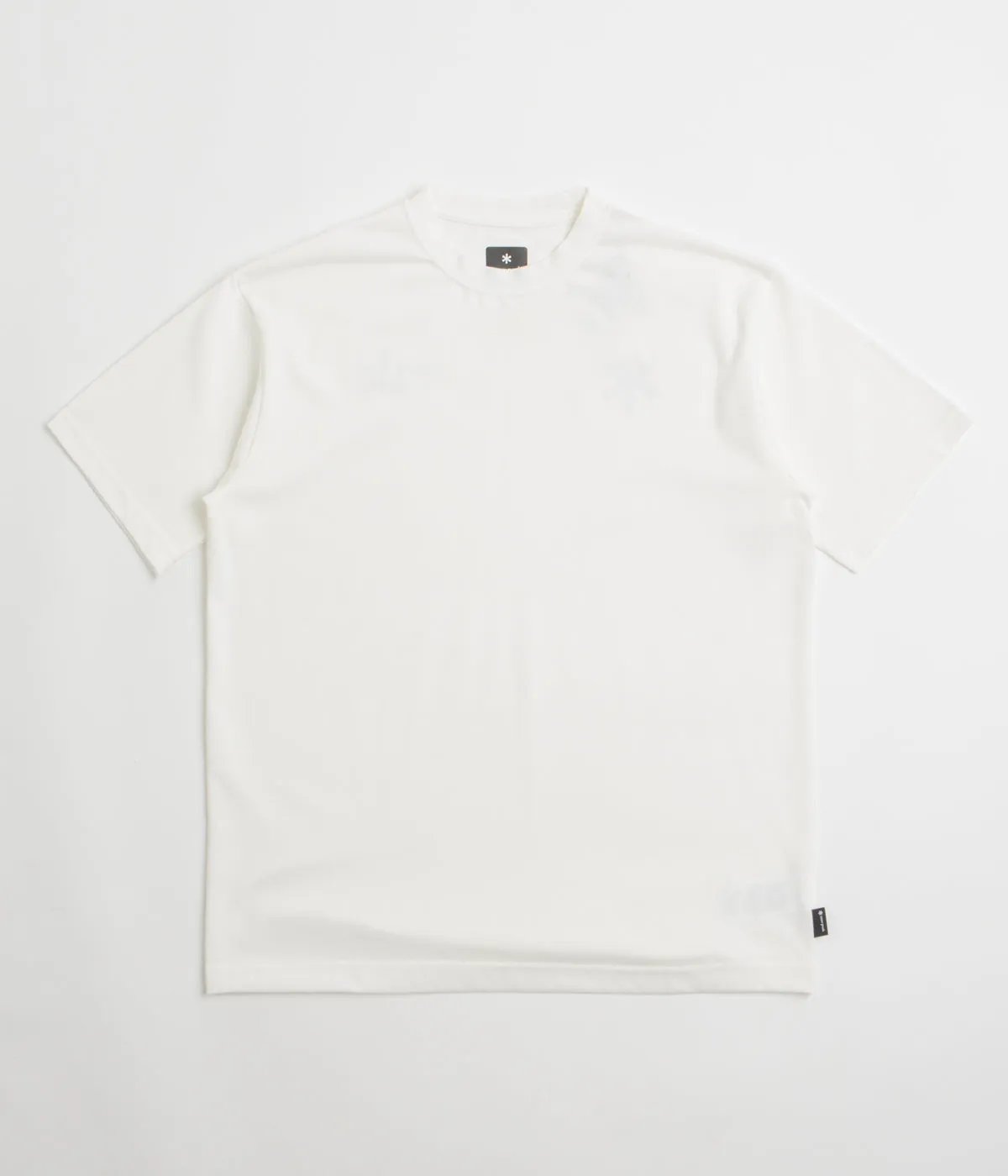 temperate climate Snow Peak NSD Back Logo T-Shirt - Off White